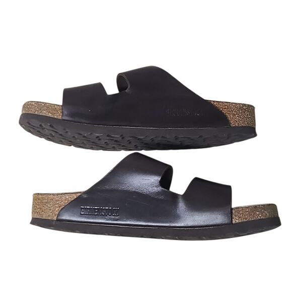 Birkenstock Arizona Brown Leather Soft Footbed Sandals Size 5M/7W - Picture 2 of 8